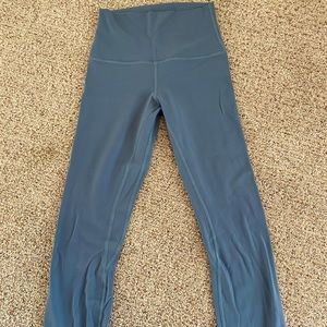 21” blue align leggings